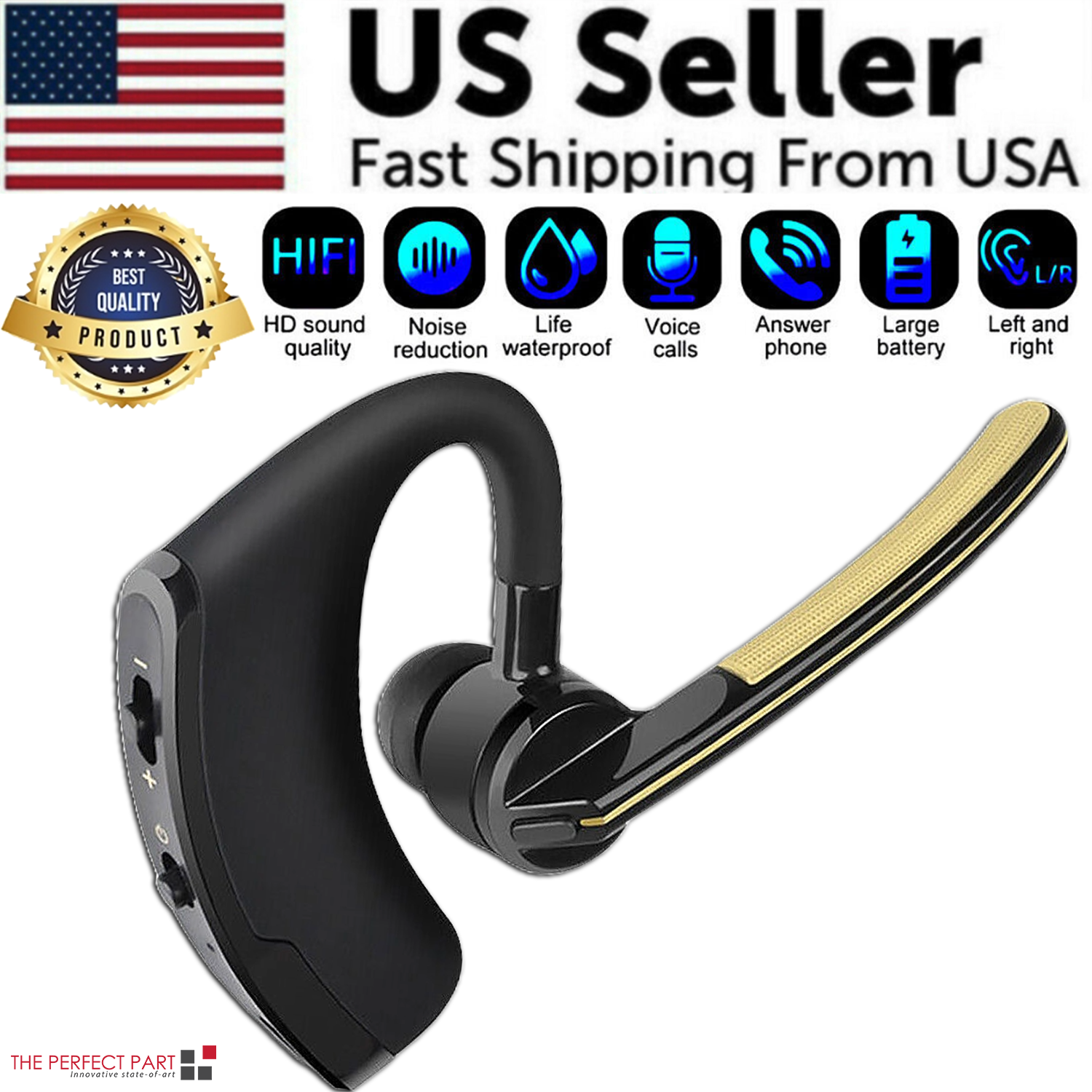 Bluetooth Earpiece – US Seller complete wireless headset bundle