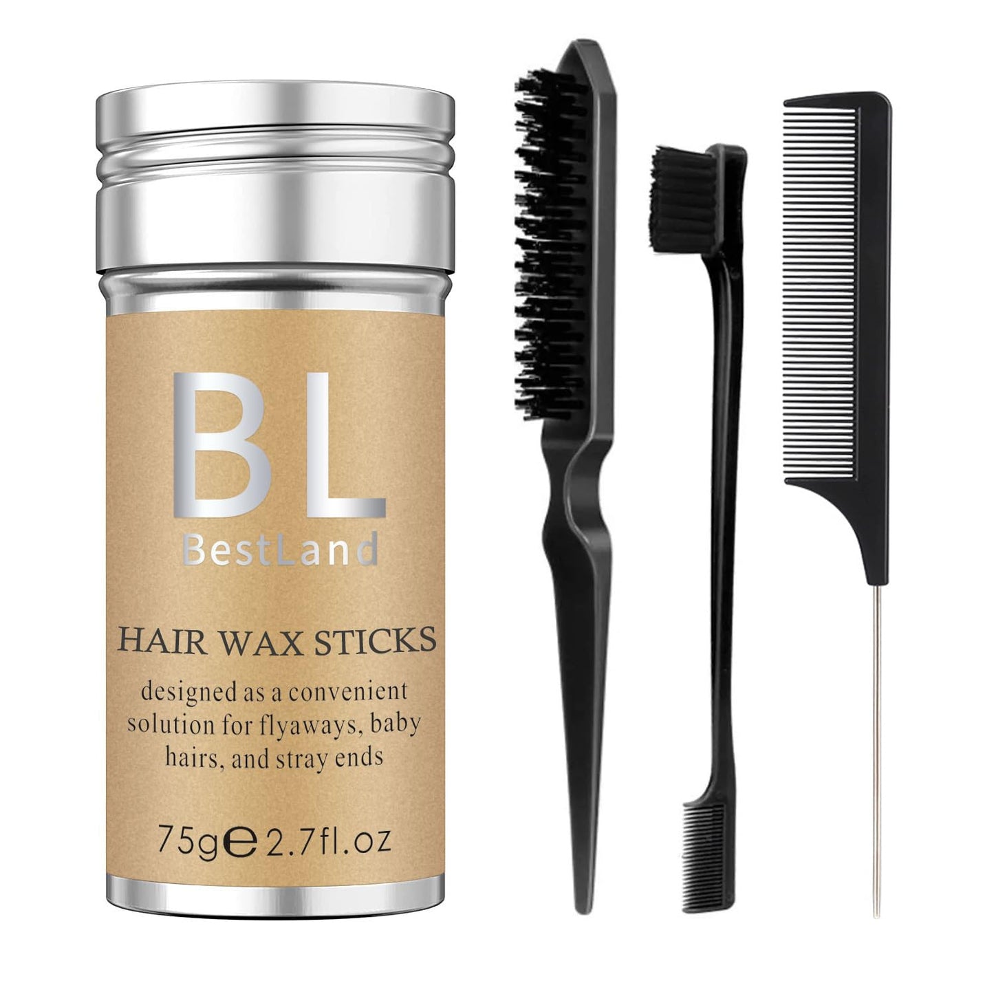 4 Pcs Hair Wax Stick & Slick Back Hair Styling Set