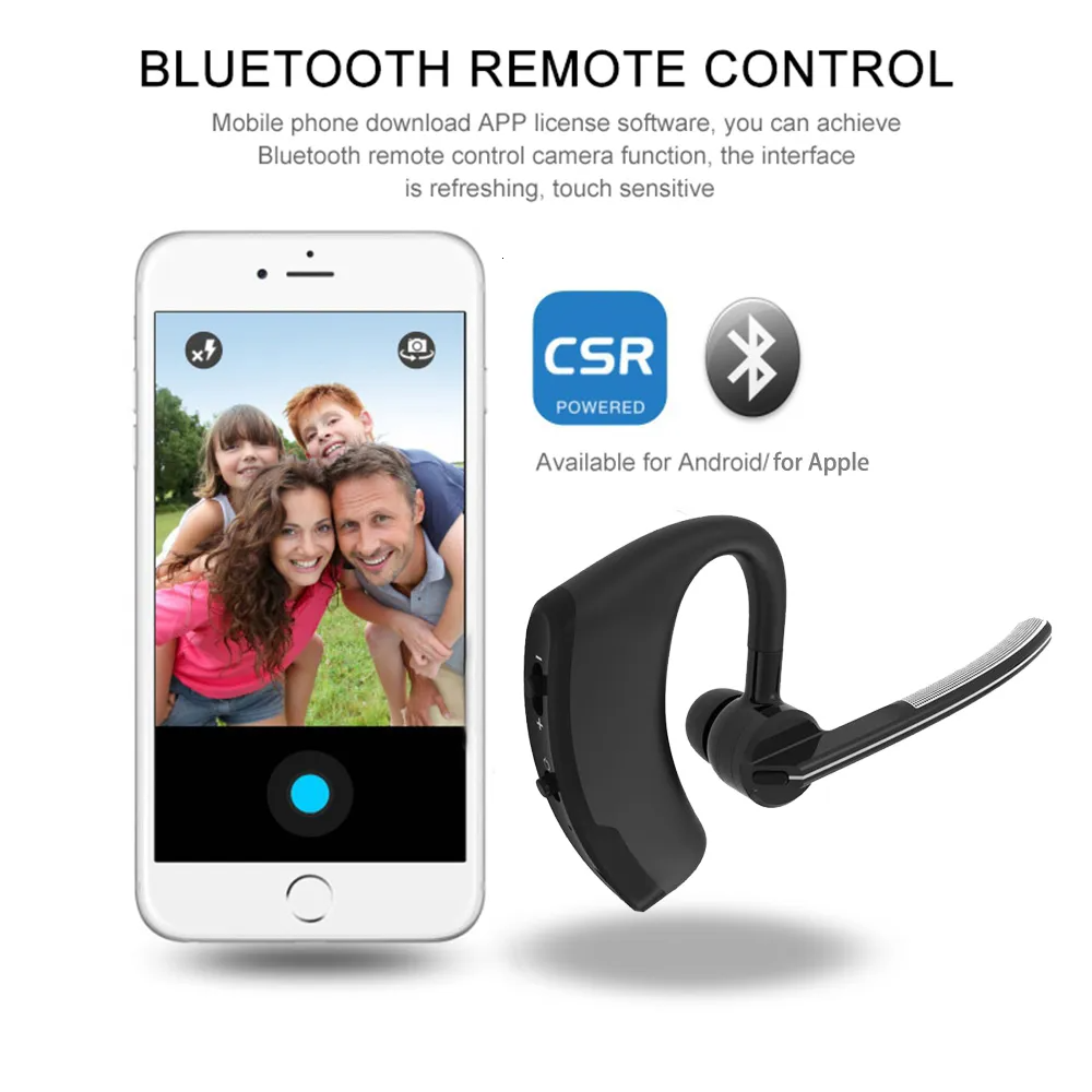 Bluetooth Earpiece with charging dock – wireless noise cancelling headset accessories